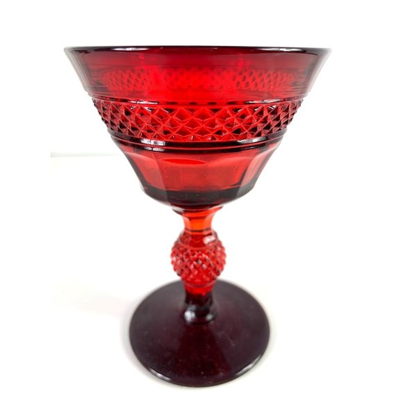 Vintage Viking Mt. Vernon Ruby Red Cocktail Glasses - Picture 6 of 6